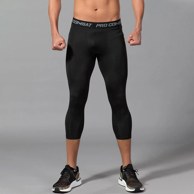 Men Compression Tights – Quick Dry Running & Training Leggings