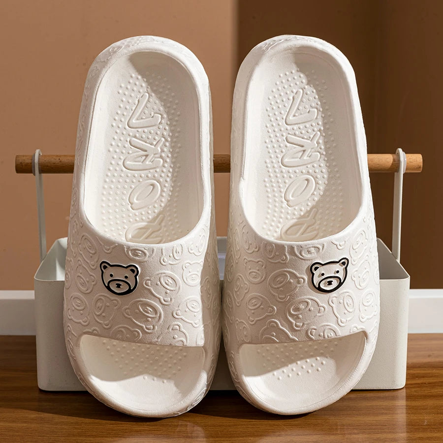 Cute Bear Home Slippers – Soft & Comfortable Slides