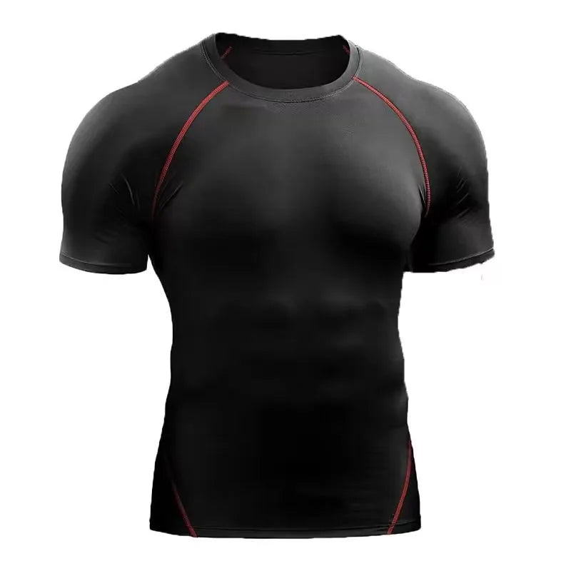 Men Sport Compression T-Shirt – Quick Dry Stretch Training Shirt