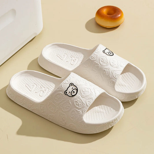 Cute Bear Home Slippers – Soft & Comfortable Slides