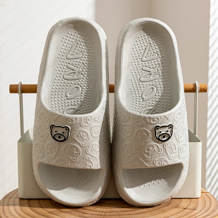 Cute Bear Home Slippers – Soft & Comfortable Slides
