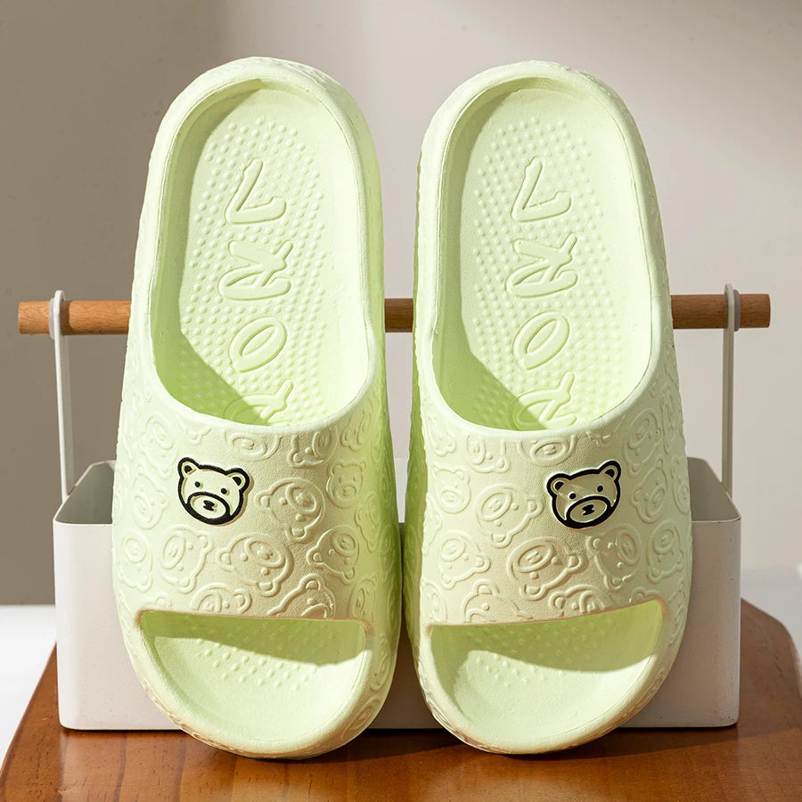Cute Bear Home Slippers – Soft & Comfortable Slides